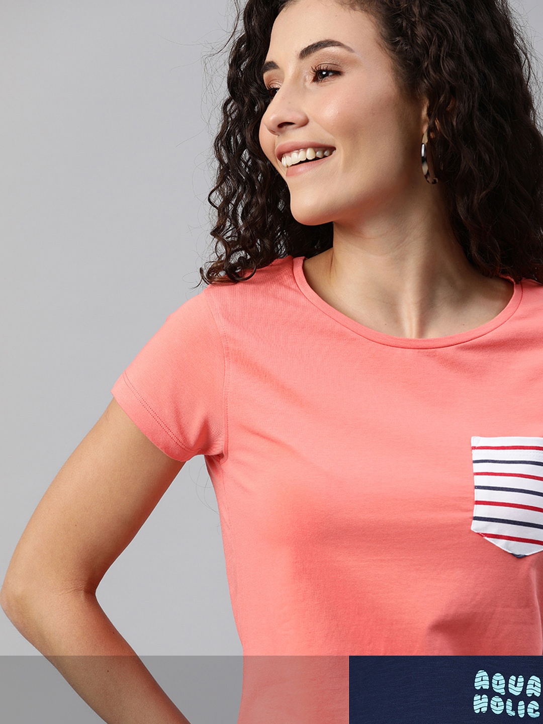

Mast & Harbour Women Pack of 2 T-shirts, Coral