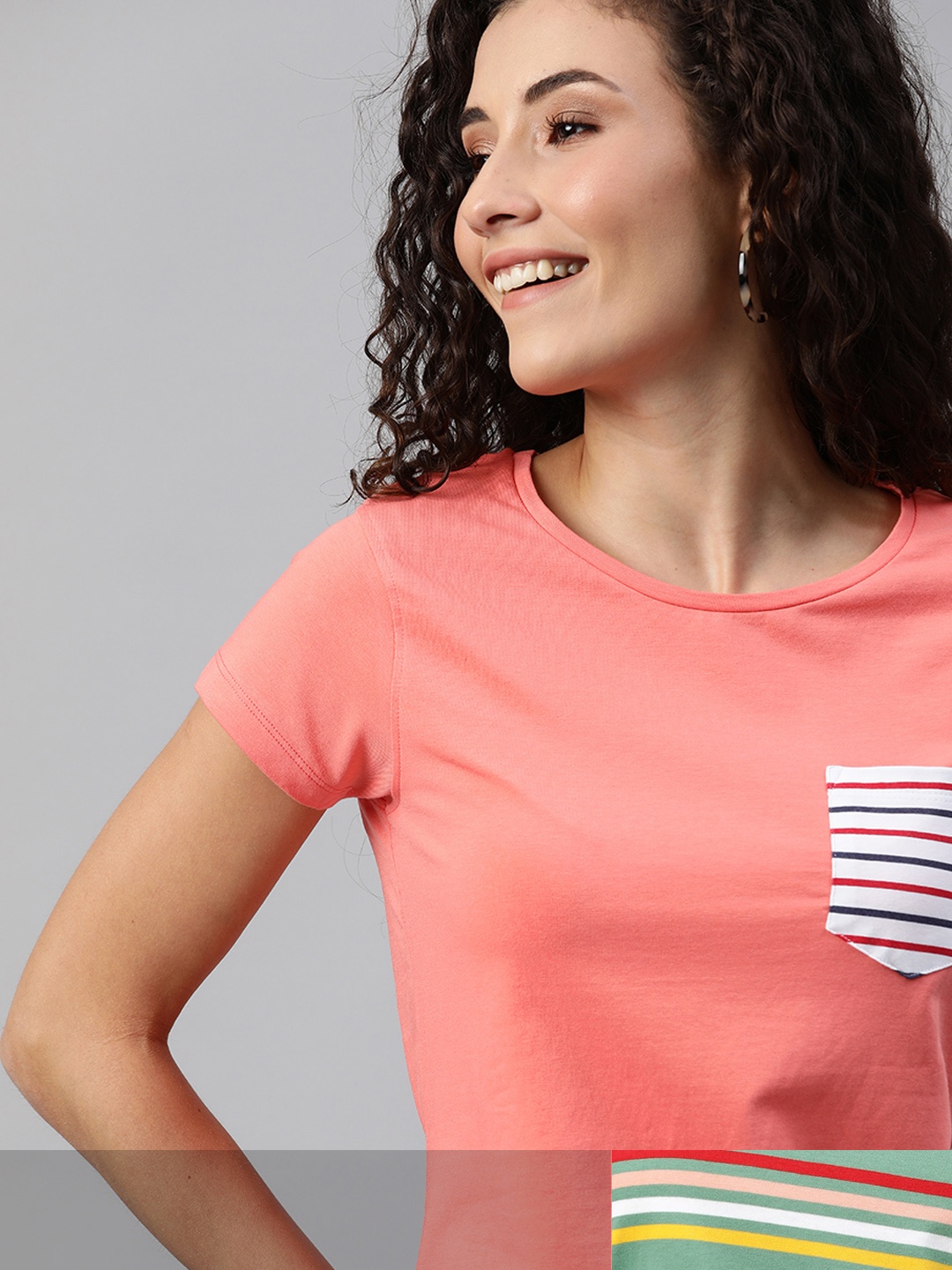 

Mast & Harbour Women Pack of 2 T-shirts, Coral
