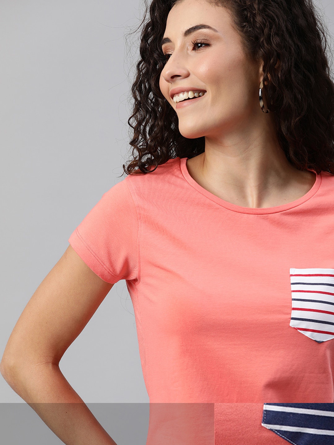 

Mast & Harbour Women Pack of 2 T-shirts, Coral