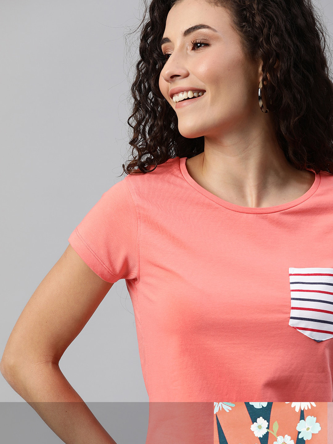 

Mast & Harbour Women Pack of 2 T-shirts, Coral