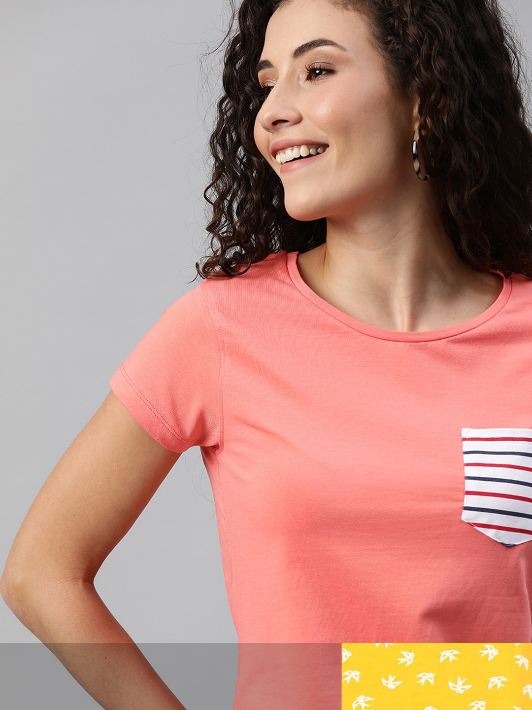 

Mast & Harbour Women Pack of 2 T-shirts, Coral