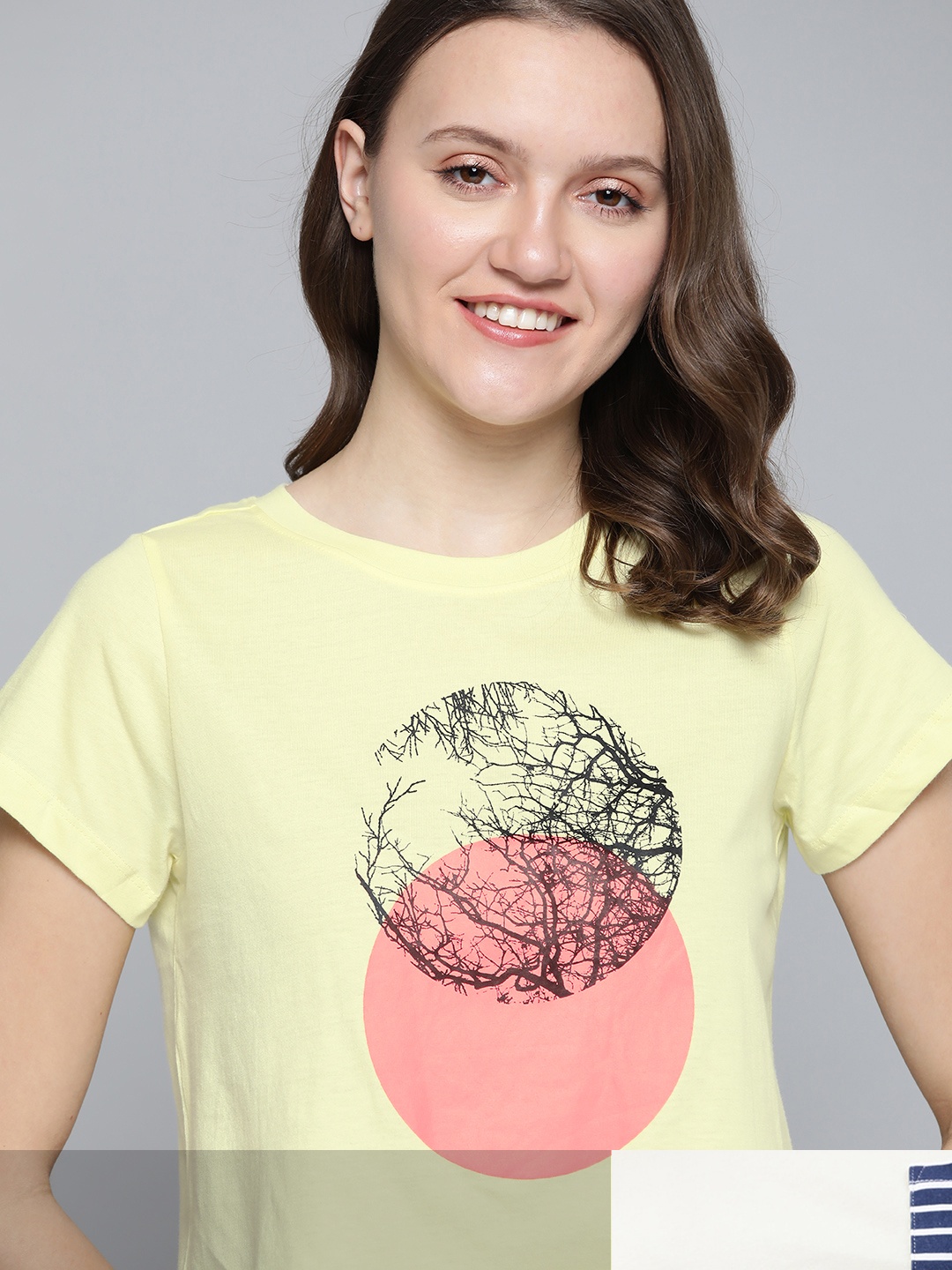 

Mast & Harbour Women Pack of 2 Cotton T-shirts, White
