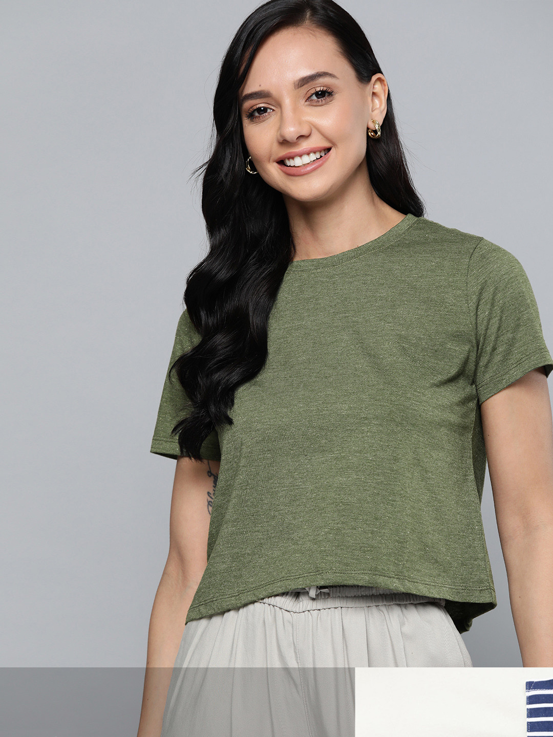 

Mast & Harbour Women Pack of 2 T-shirts, Olive