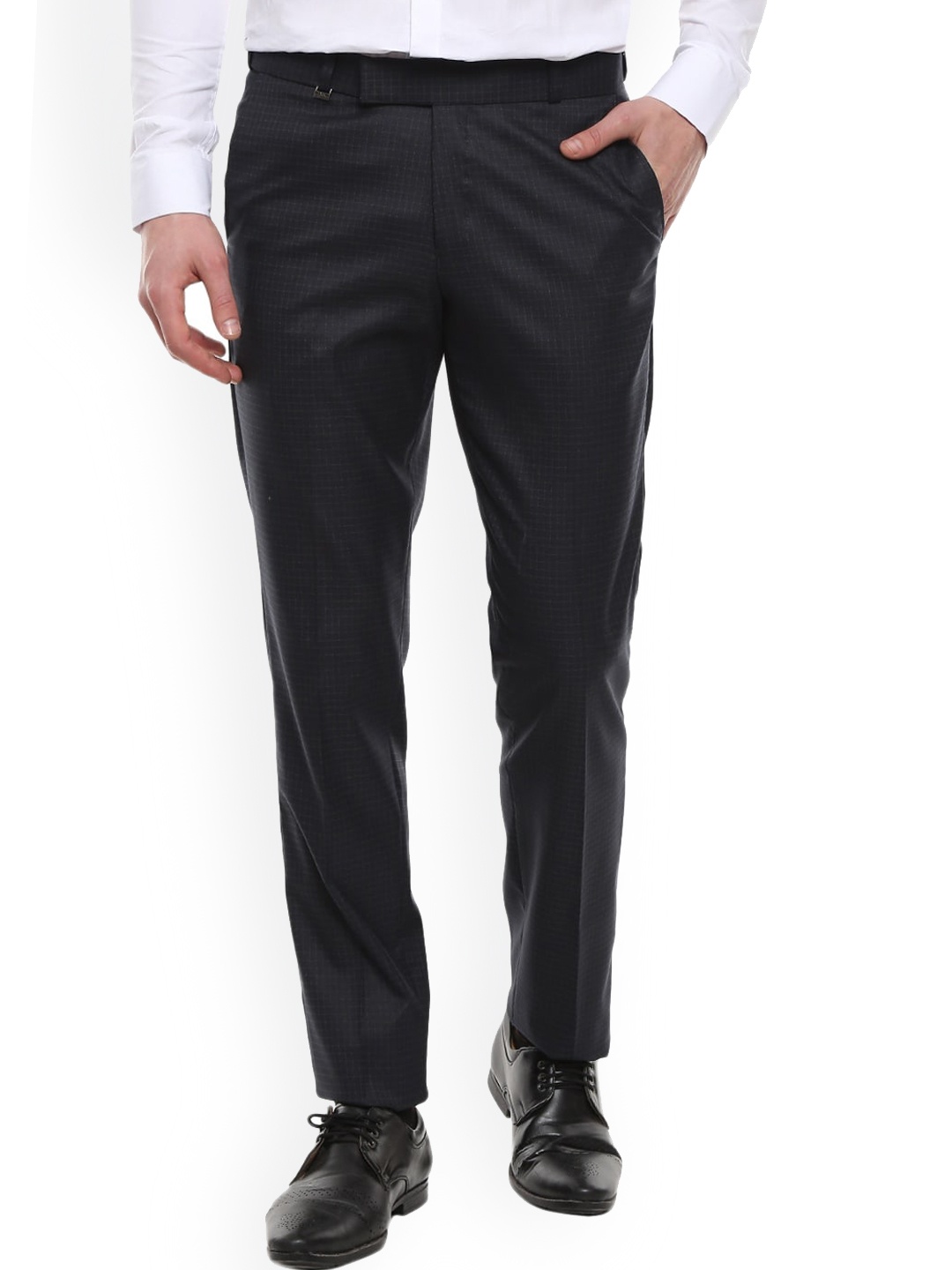 

V-Mart Men Blue Slim Fit Easy Wash Formal Trousers