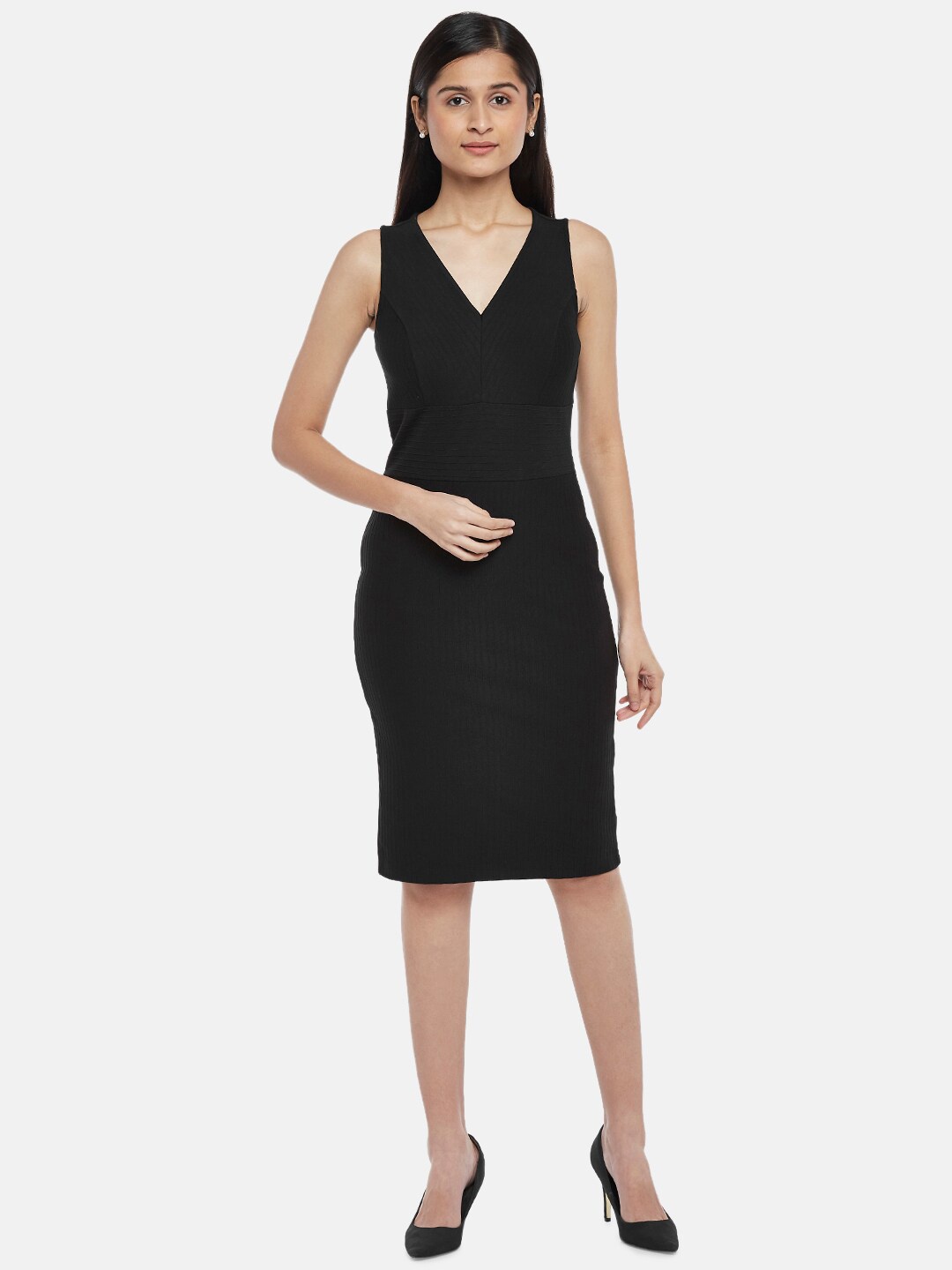 

Annabelle by Pantaloons Black Sheath Dress