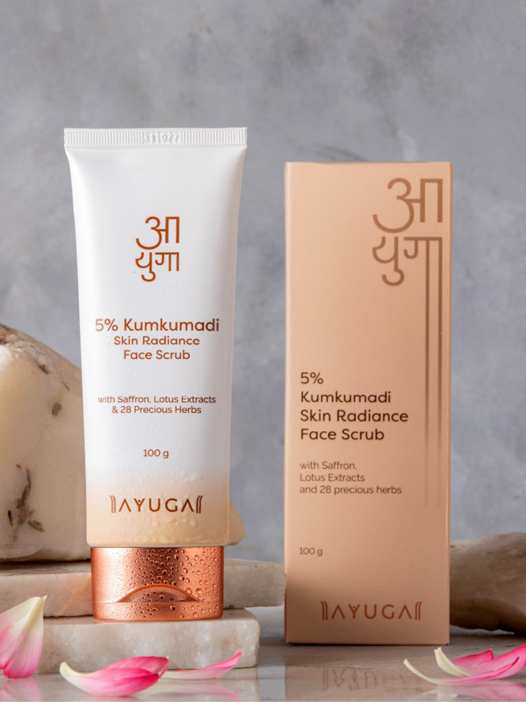 

Ayuga 5% Kumkumadi Skin Radiance Face Scrub - 100 g, White
