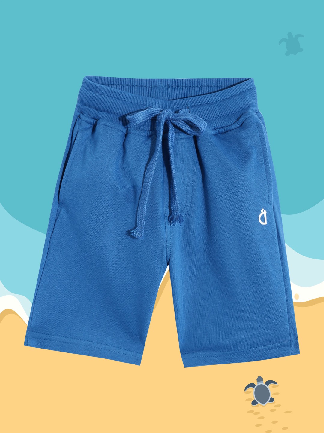 

Gini and Jony Boys Blue Pure Cotton Shorts