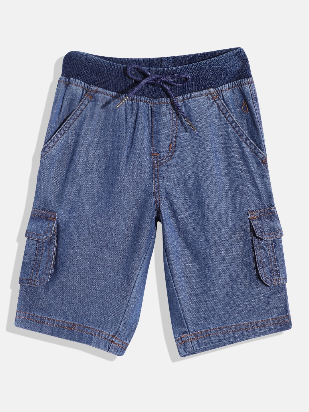 

Gini and Jony Boys Mid-Rise Regular Shorts, Blue