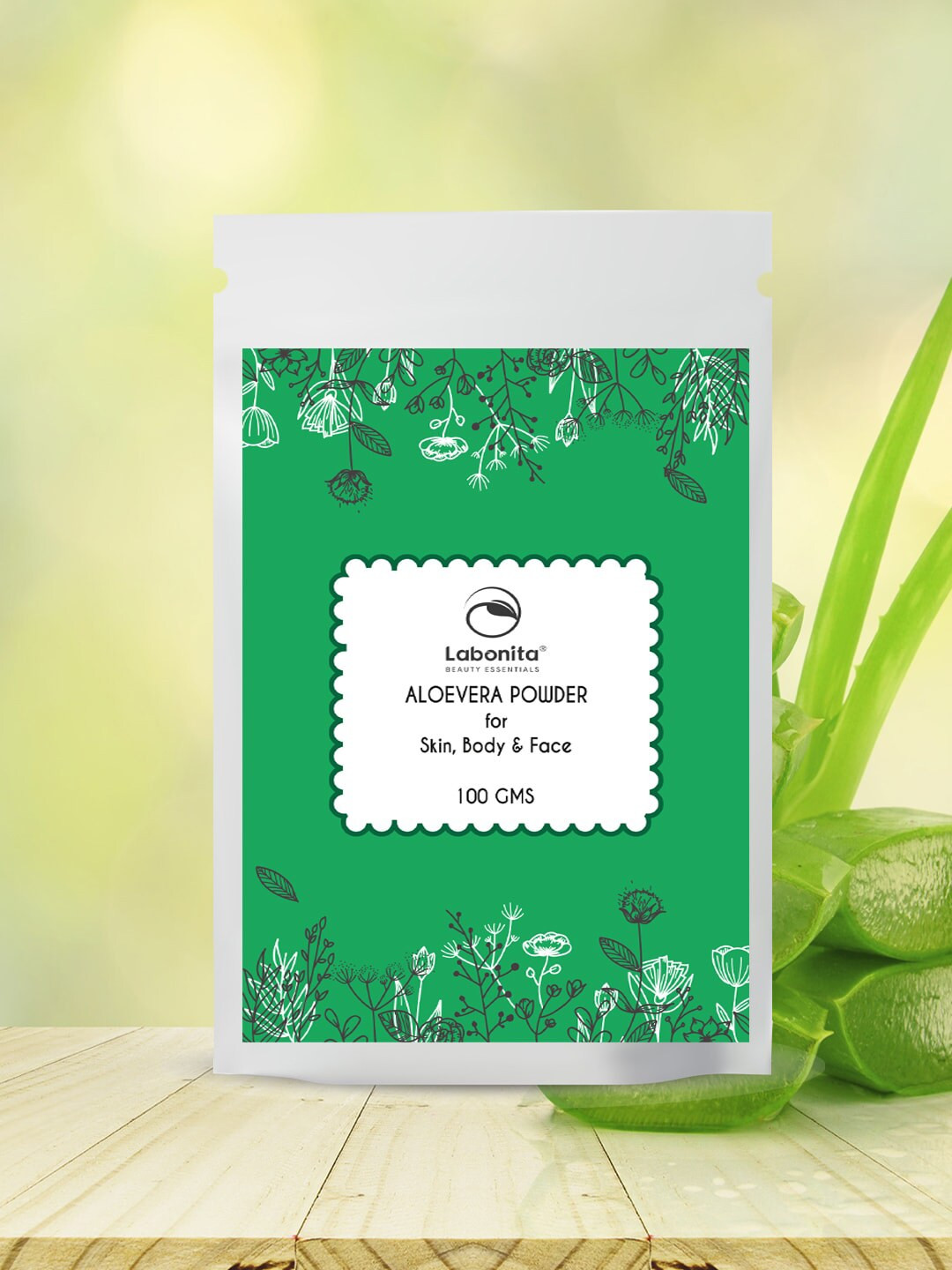

Labonita Green Pack Of 3 Aloe-vera Powder For Face & Body Care - 100 gm Each