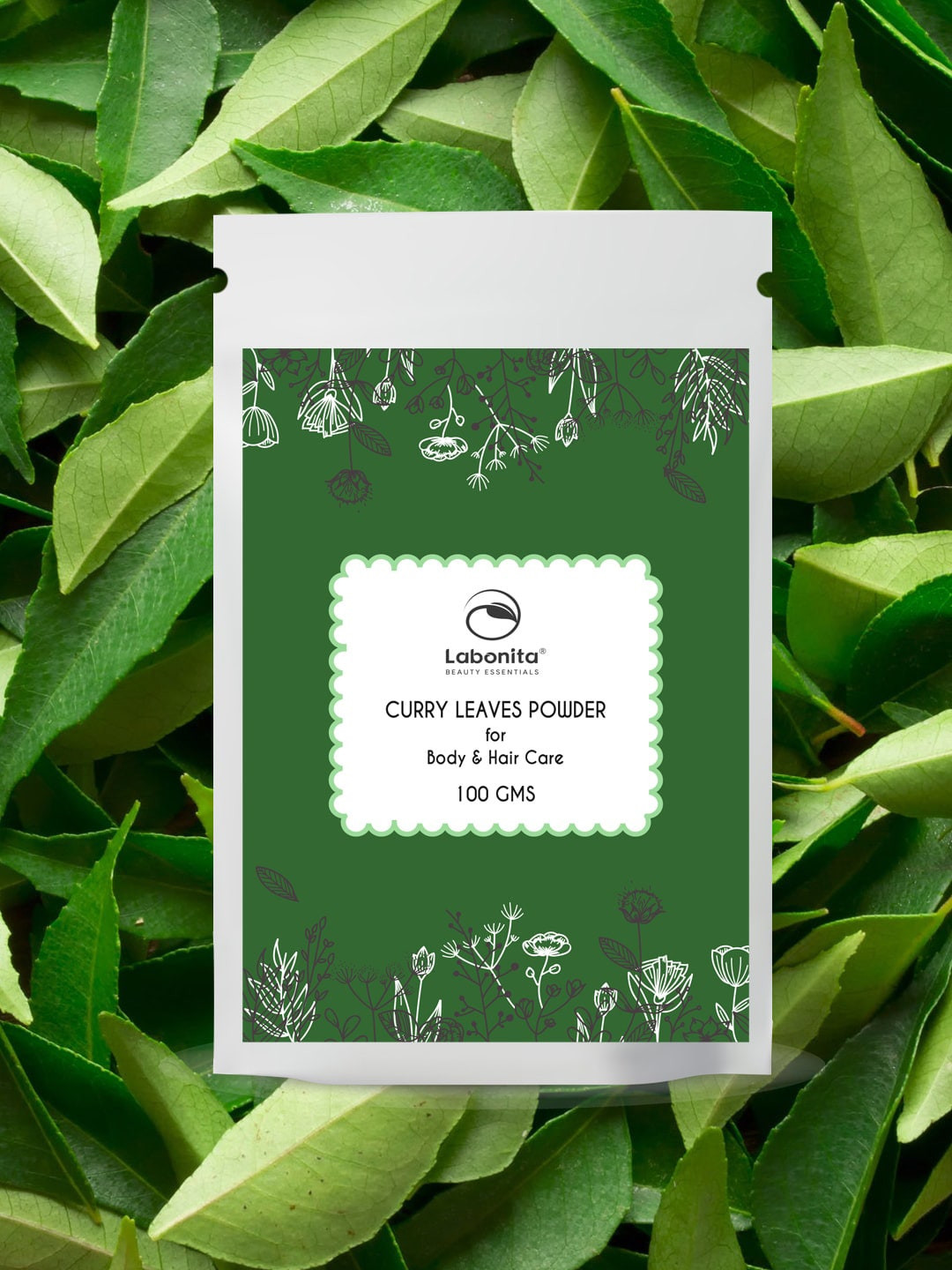 

Labonita Set of 3 Curry Leaves Powder for Body & Hair Care - 100 g Each, Green