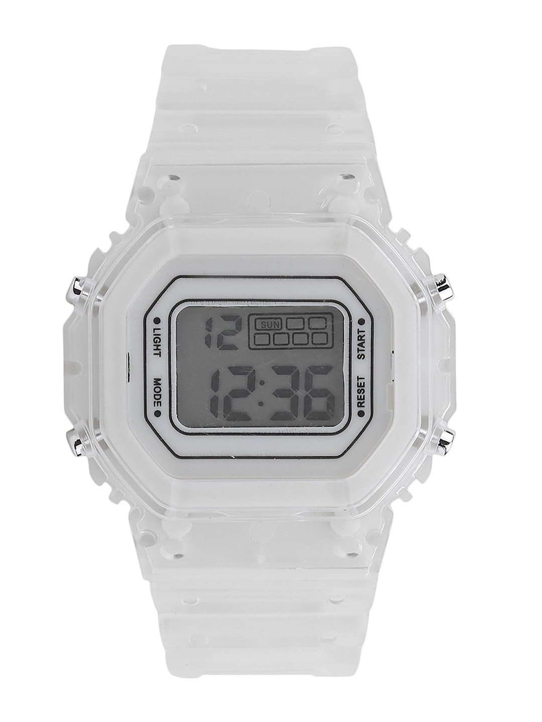

Fantasy World Unisex White Dial &Straps Digital Multi Function Wrist Watch