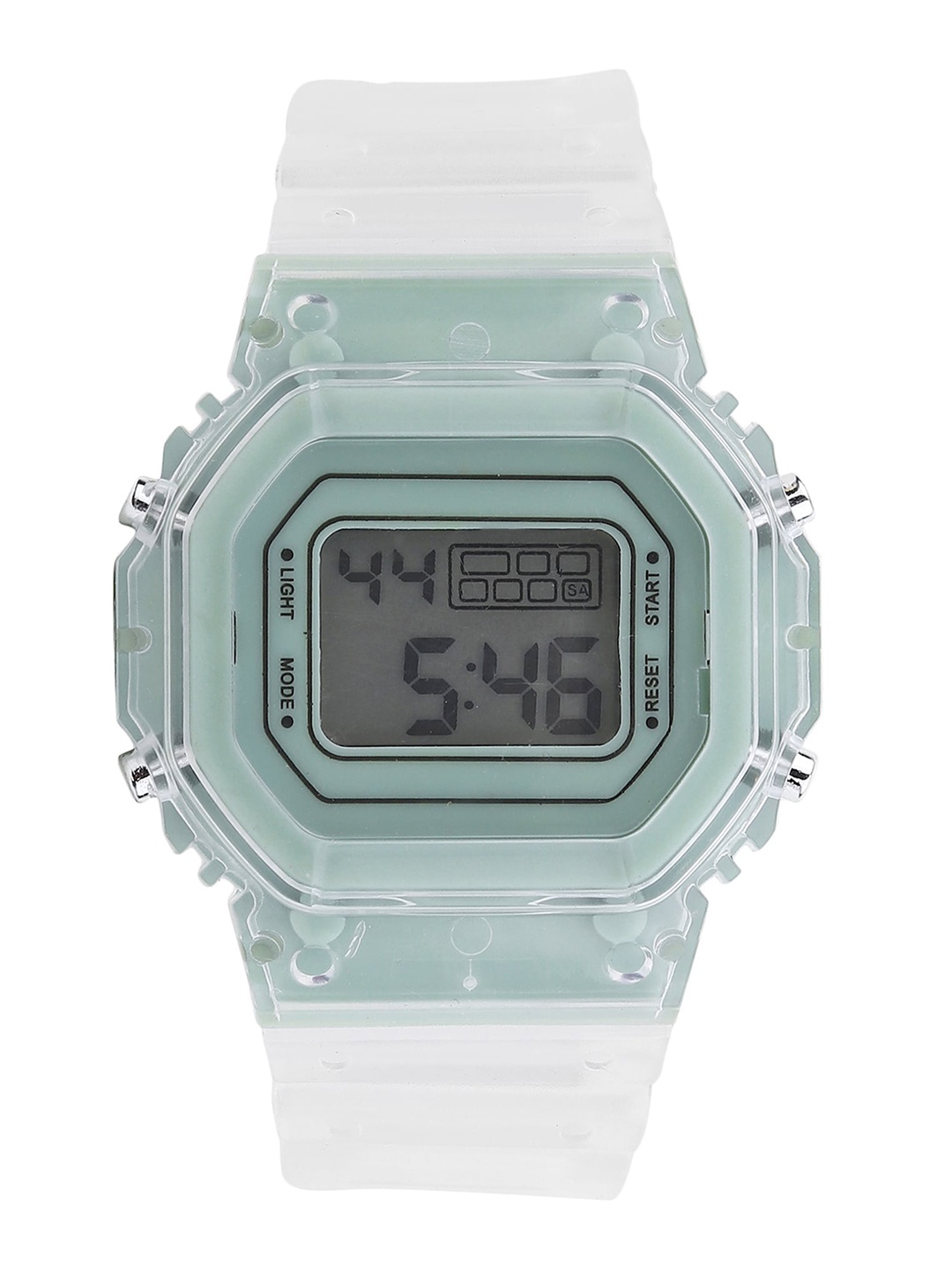 

Fantasy World Unisex Kids Green Dial & White Straps Digital Multi Function Watch