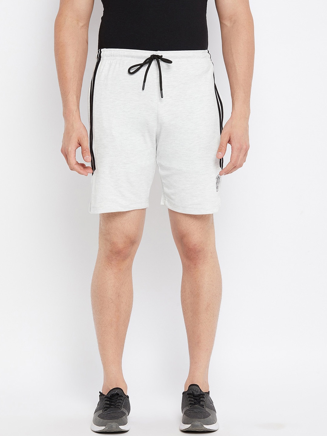 

Duke Men White Regular Fit Cotton Sports Shorts