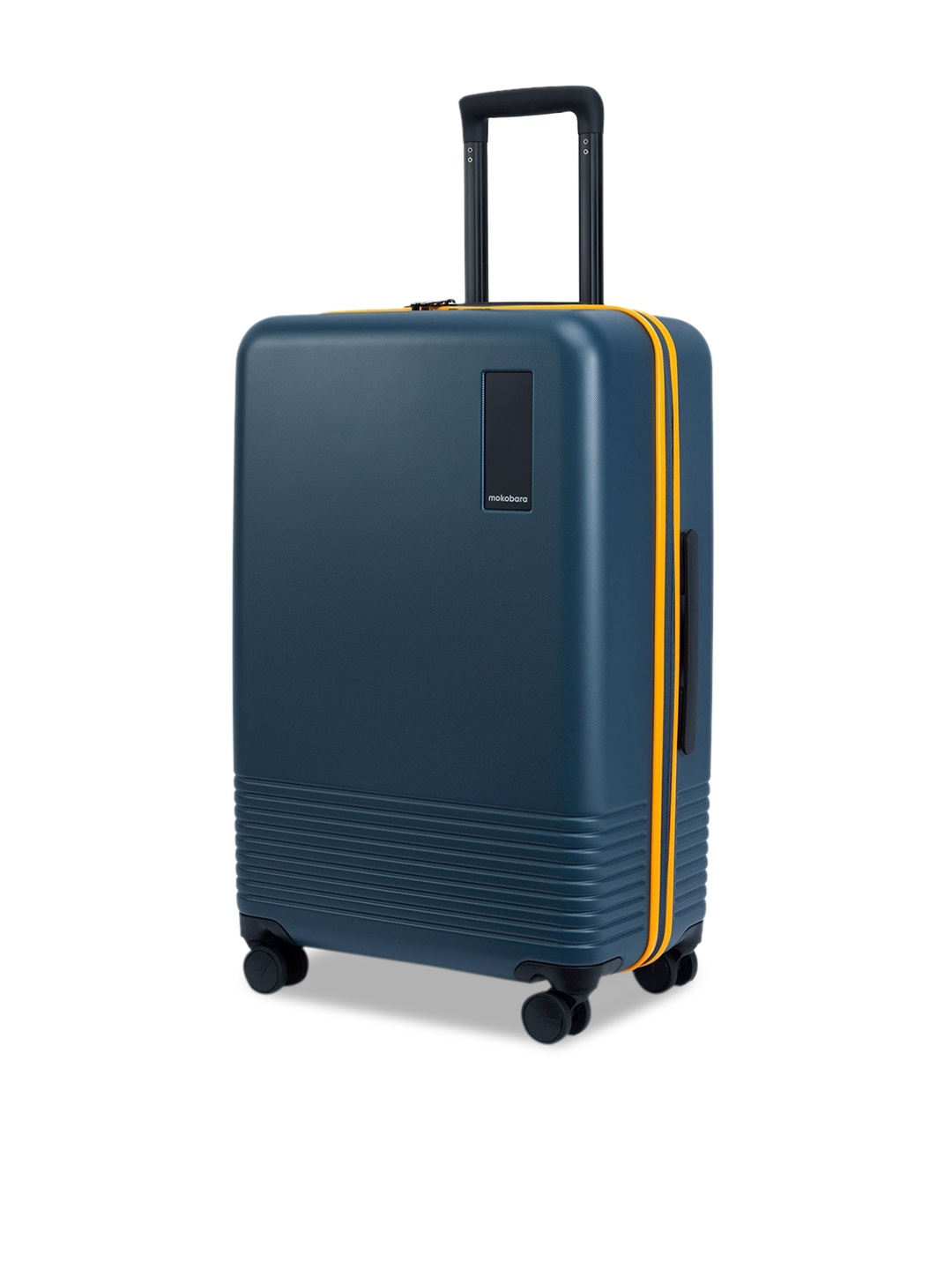 

MOKOBARA Textured Medium Check-In Luggage Trolley Bag, Blue