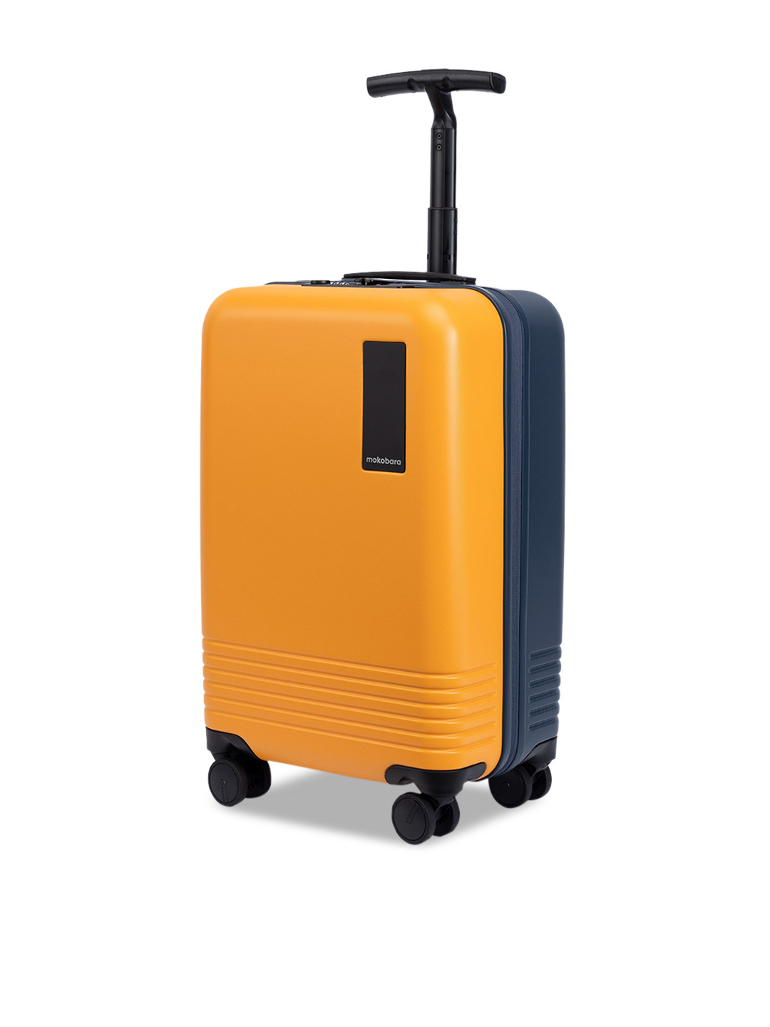 

MOKOBARA The Float Textured Cabin Luggage Trolley Bag, Navy blue