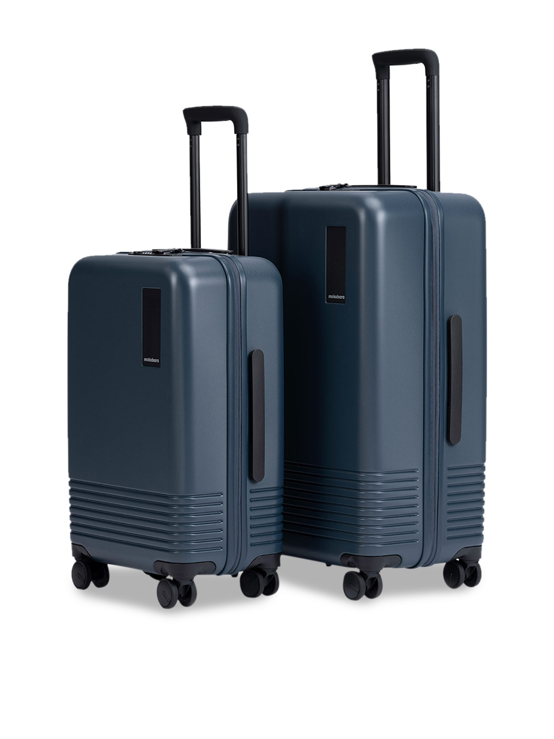 

MOKOBARA Set Of 2 Blue Solid Hard-Sided Trolley Bags