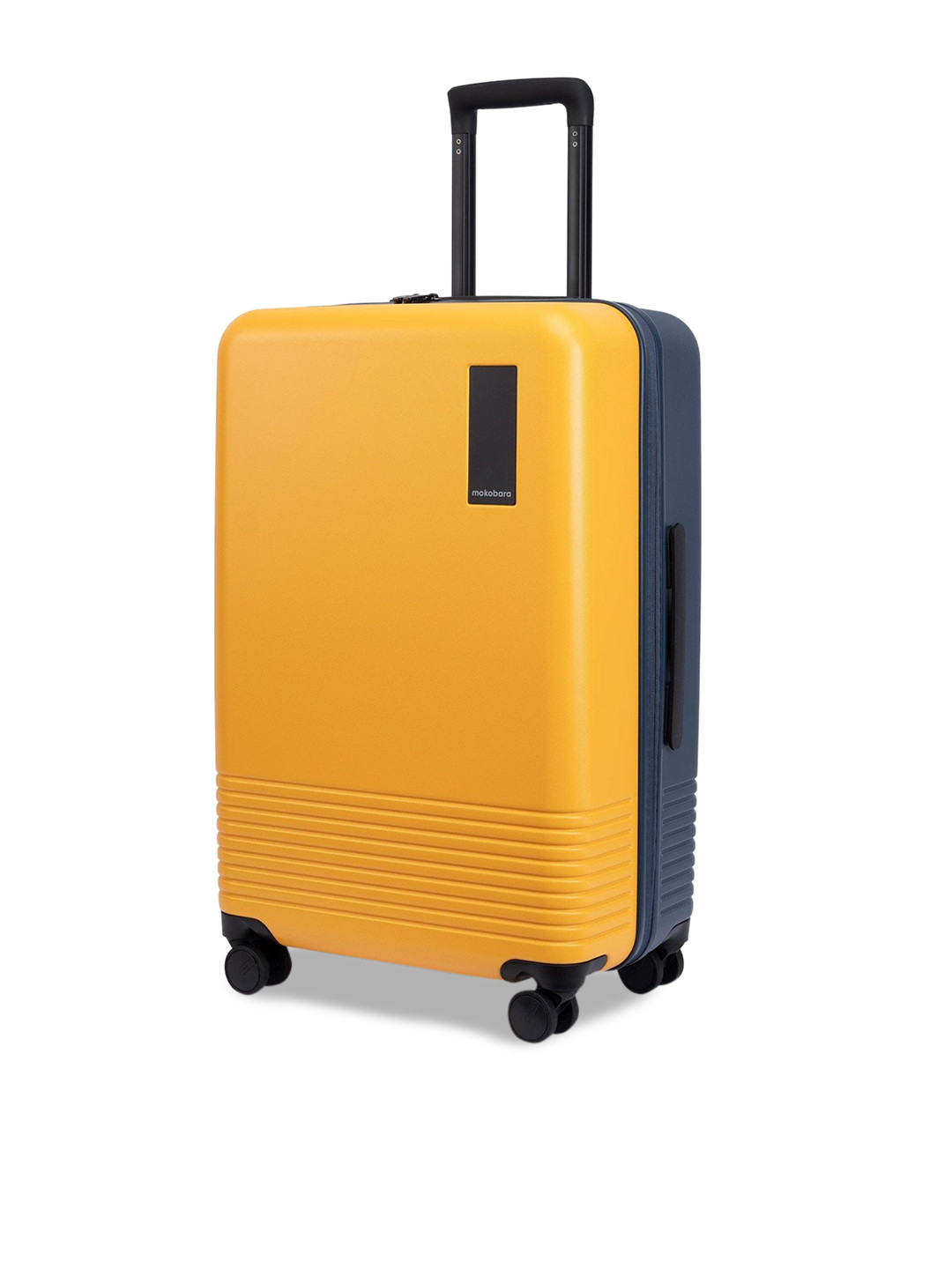 

MOKOBARA Textured Check-In Hard-Sided Trolley Suitcases, Blue