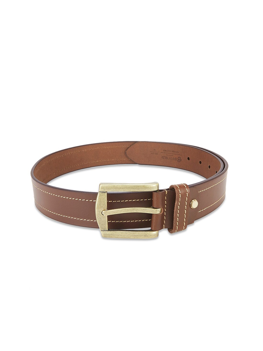 

BYFORD by Pantaloons Men Leather Formal Belt, Tan