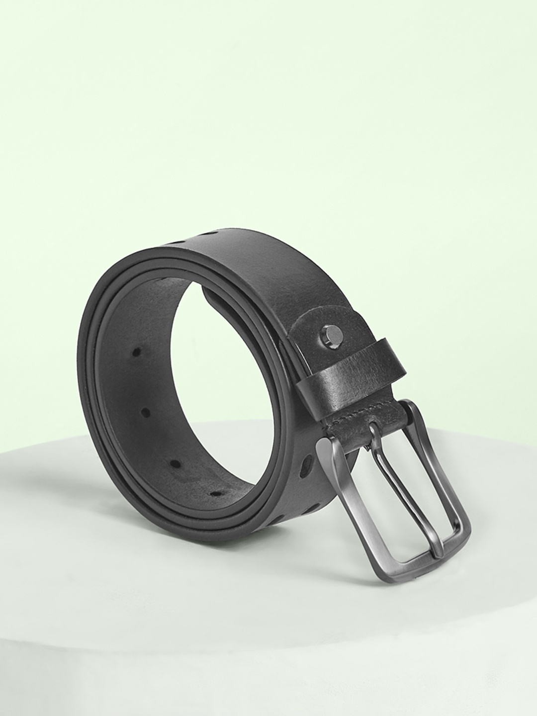 

BYFORD by Pantaloons Men Leather Belt, Black