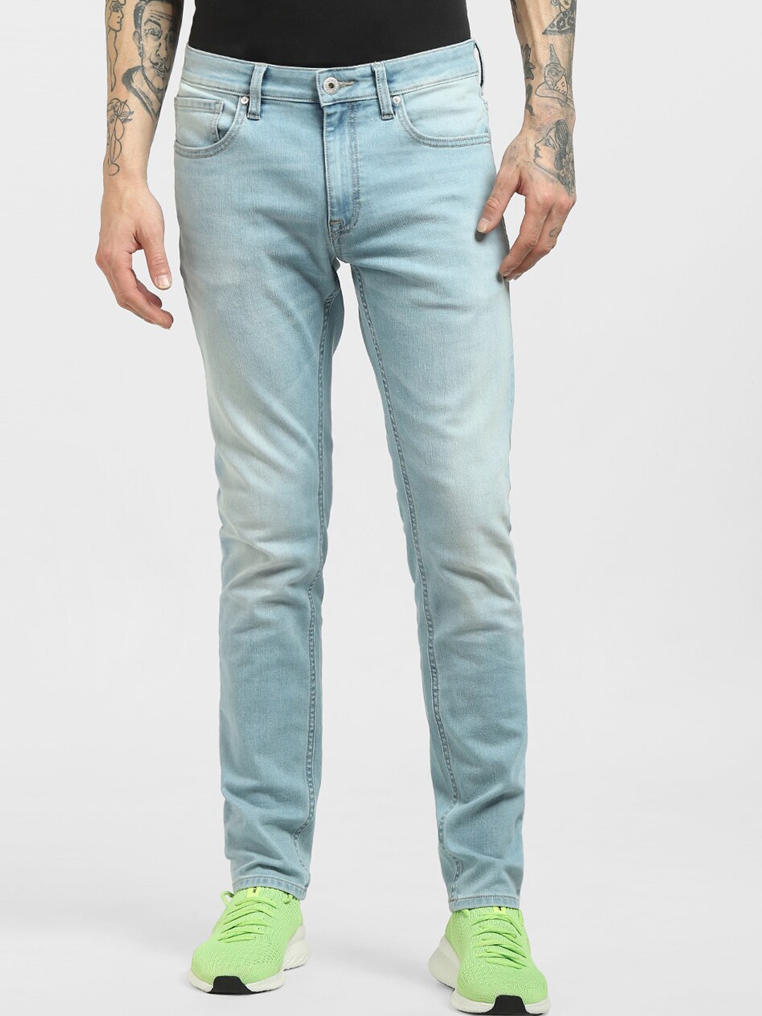 

Jack & Jones Men Blue Low-Rise Jeans