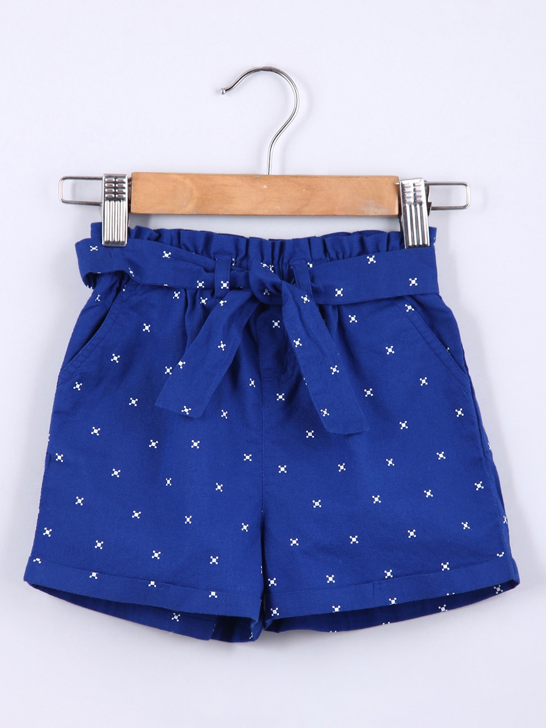 

Beebay Girls Blue Printed Shorts