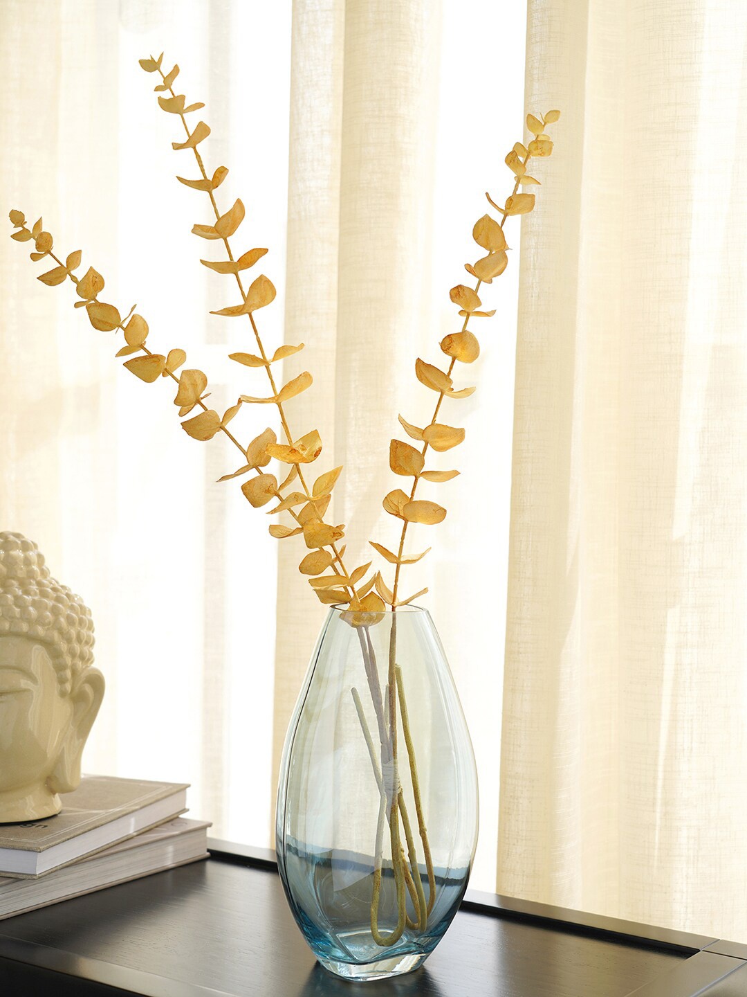 

Pure Home and Living Blue Solid Glass Vase
