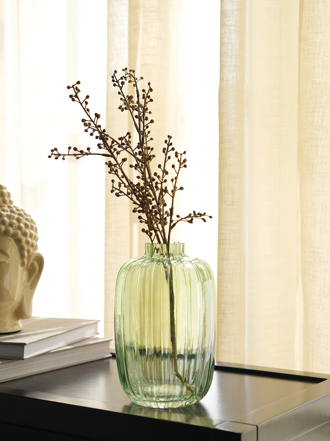 

Pure Home and Living Green Verde Glass Vase