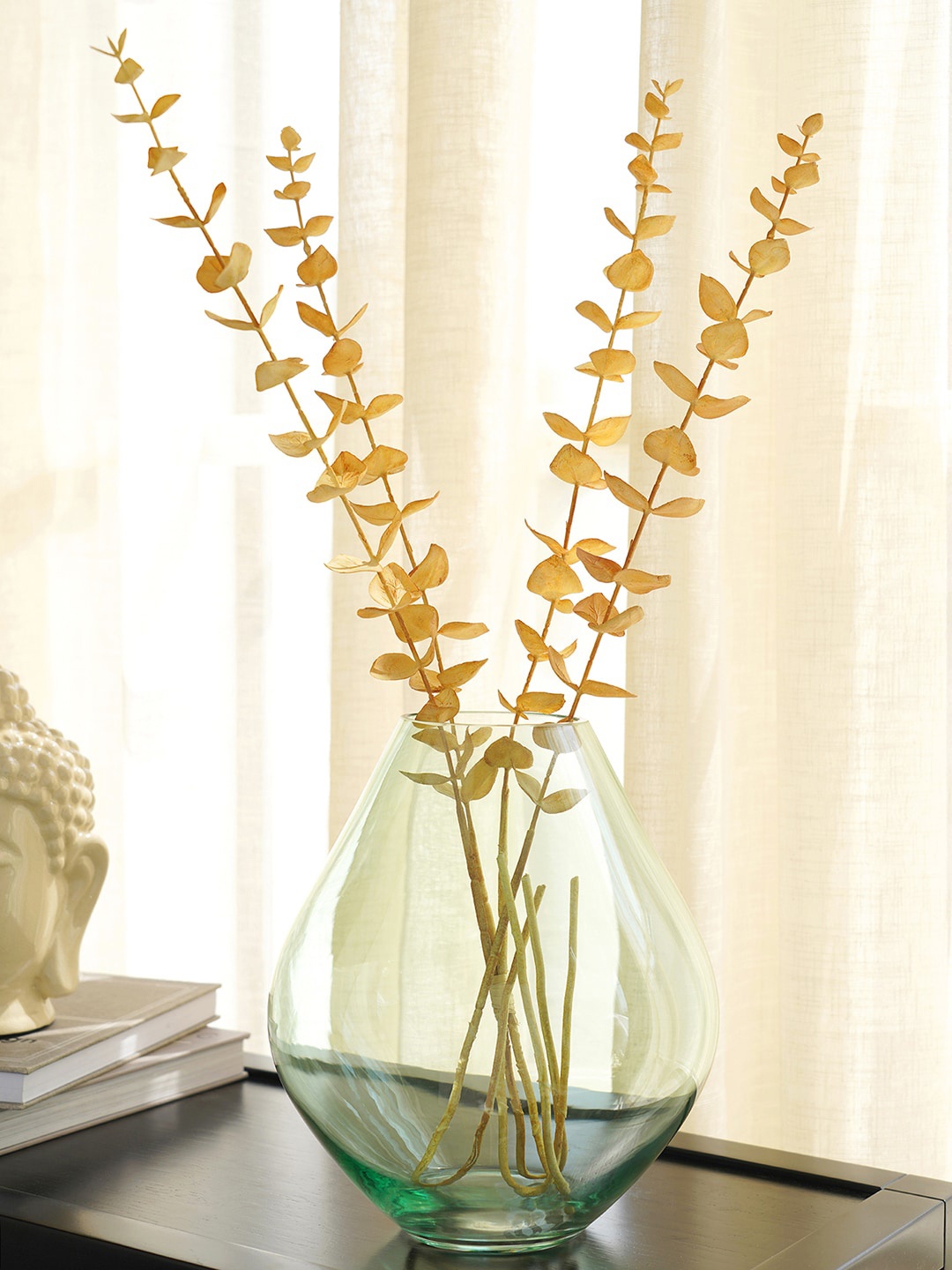 

Pure Home and Living Green Aurora Harlequin Glass Vase