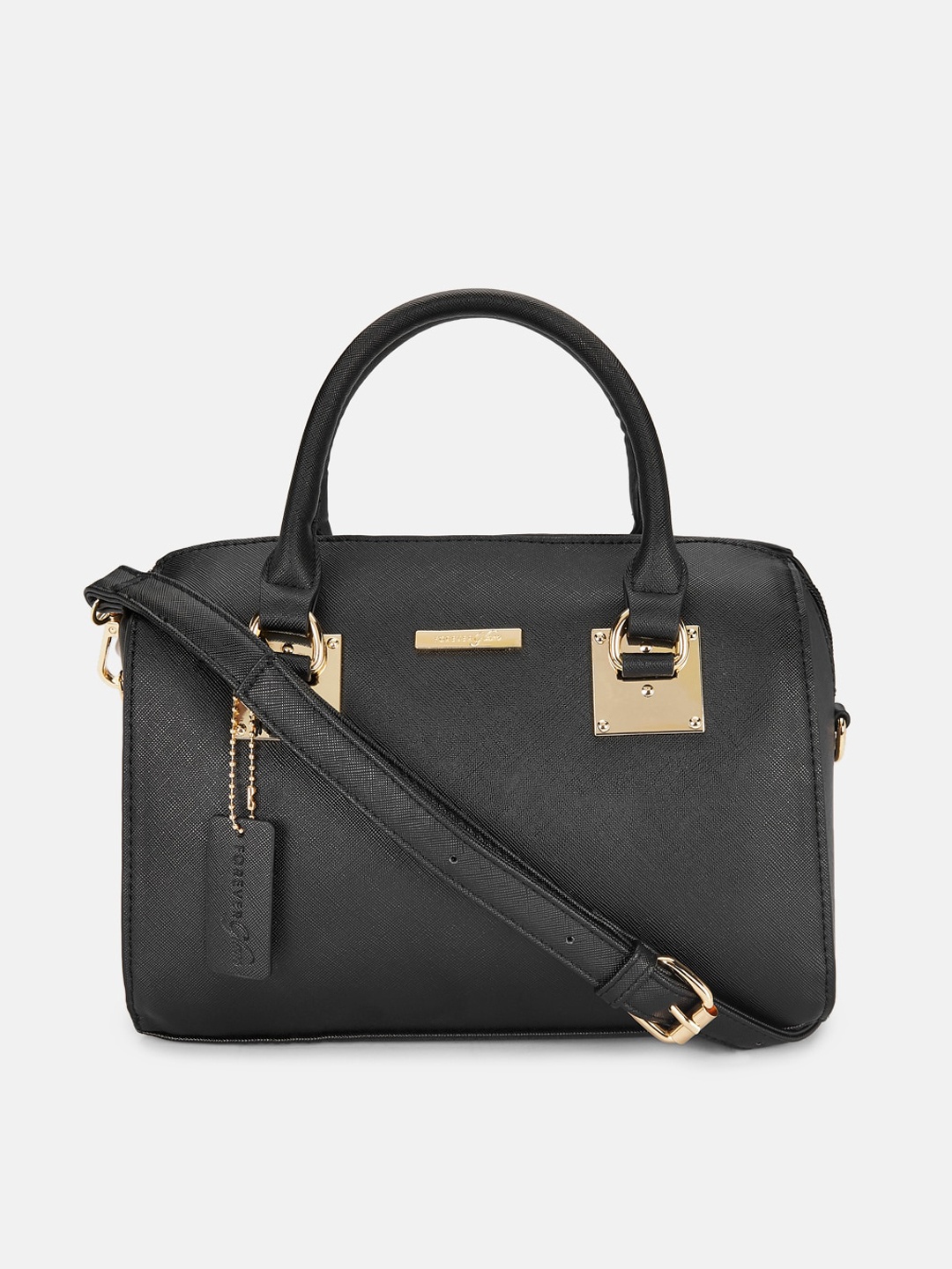 

Forever Glam by Pantaloons Black Structured Satchel
