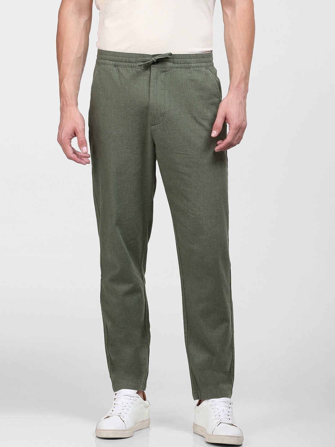 

SELECTED Men Green Slim Fit Chinos Trousers