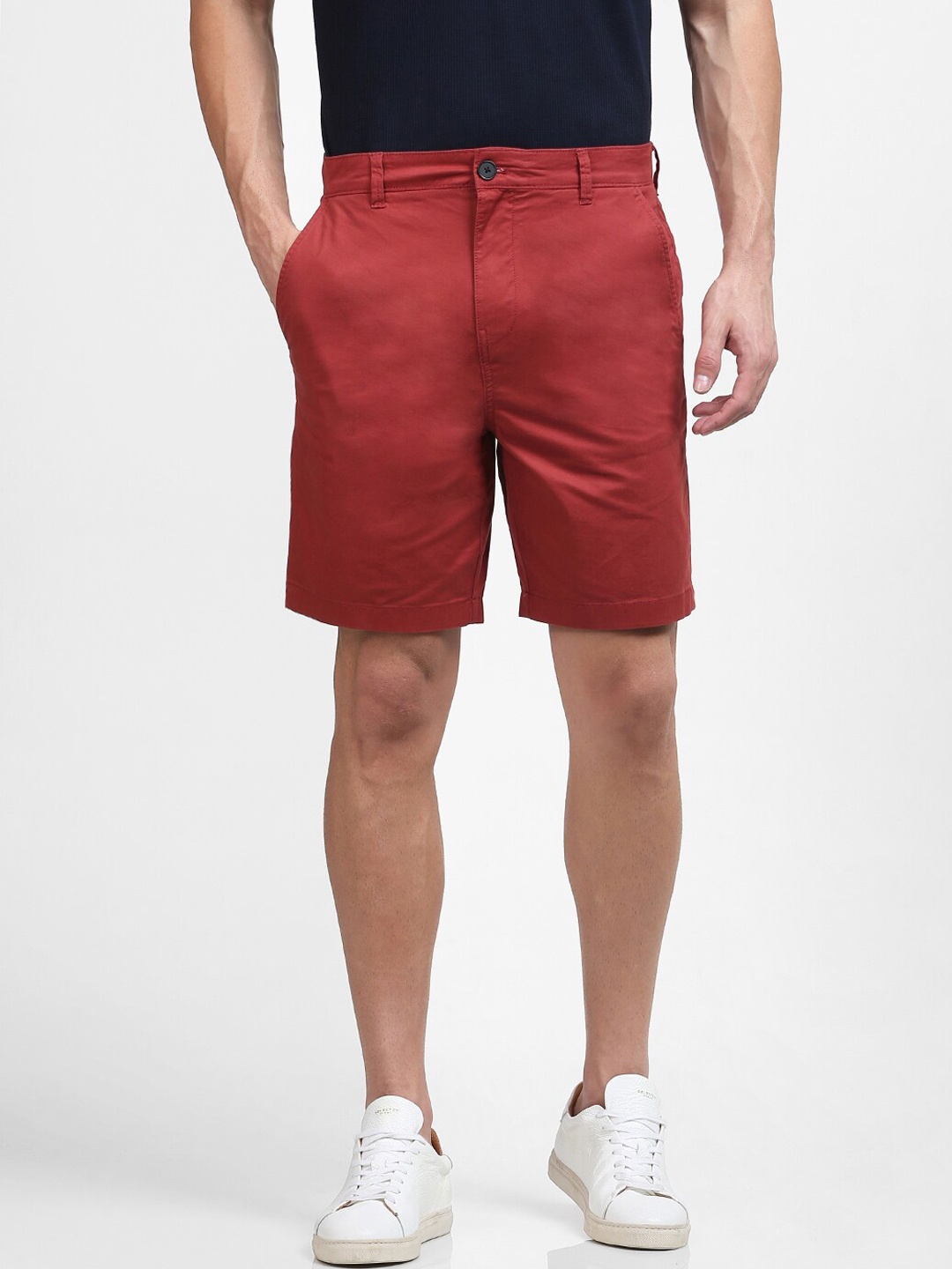 

SELECTED Men Red Regular Fit Shorts