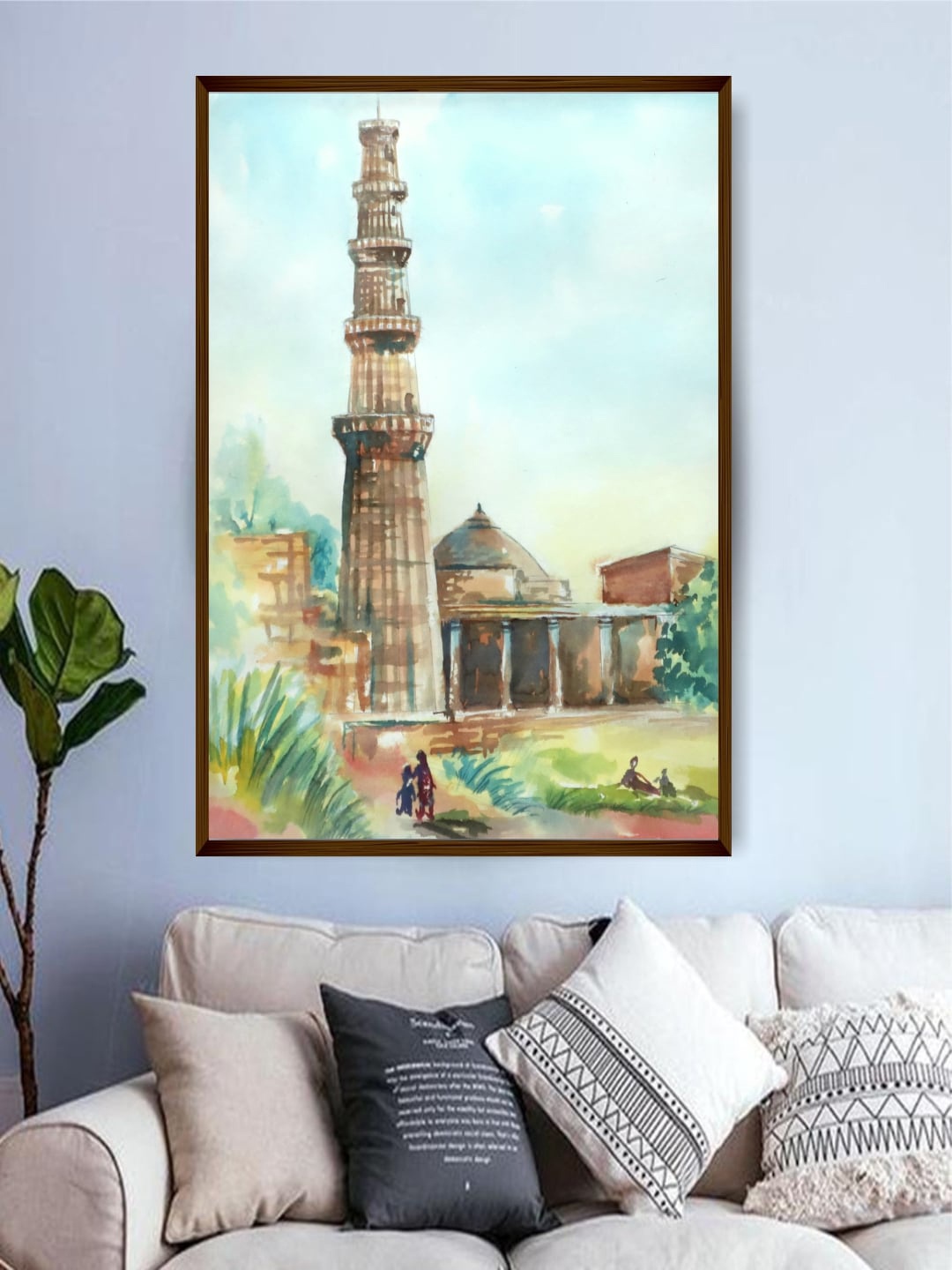 

The Art House Multi-Coloured Abstract Painting Framed Wall Art