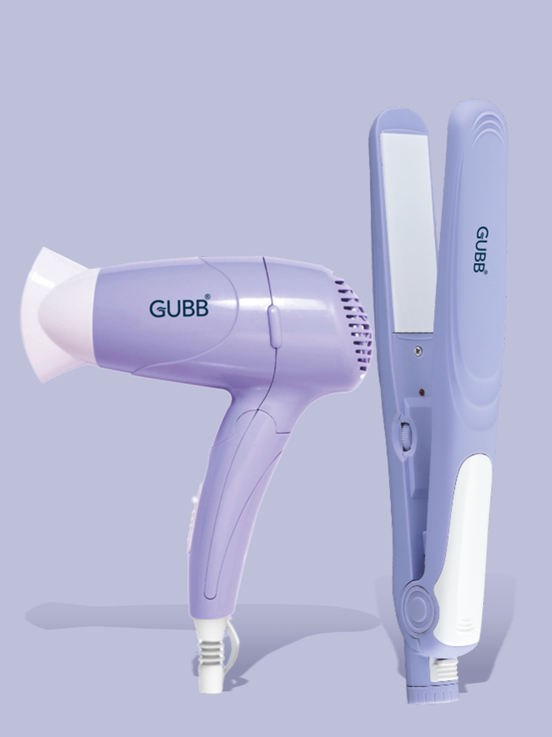 

GUBB Set of Hair Dryer & Straightener - Purple