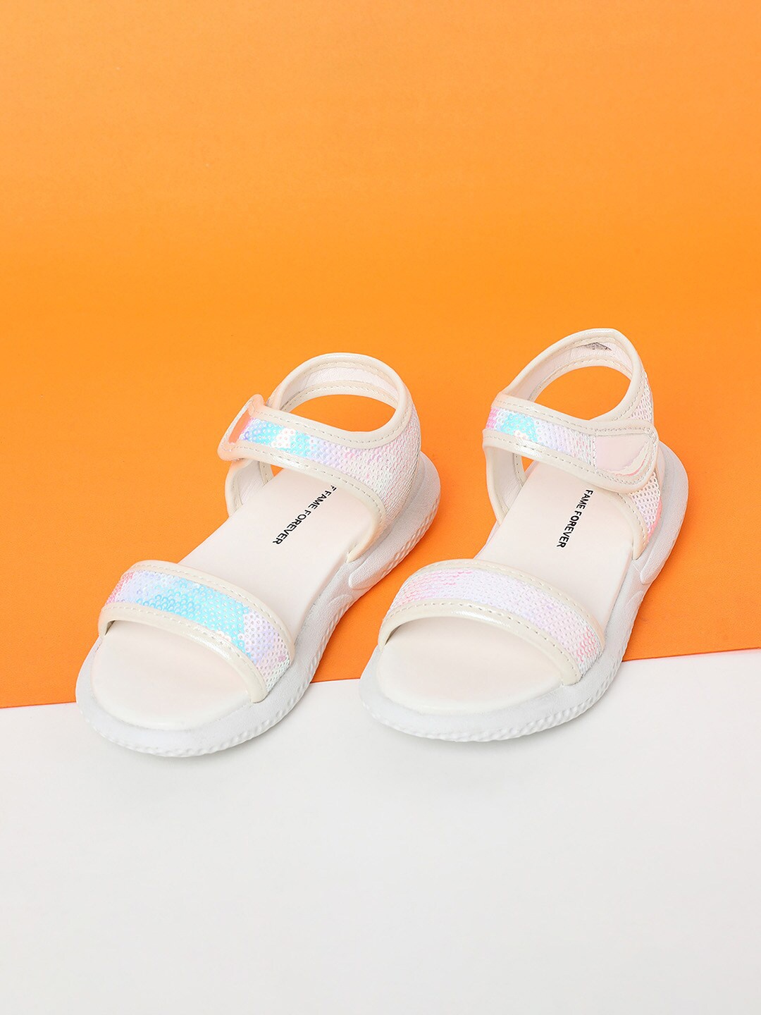 

Fame Forever by Lifestyle Girls White Open Toe Flats