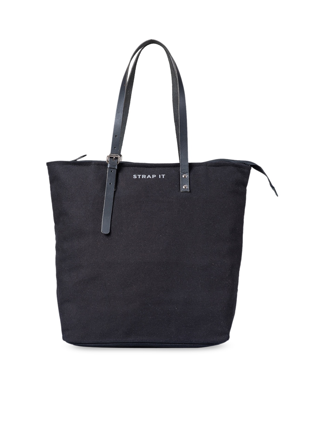 

STRAP IT Black Structured Shoulder Bag
