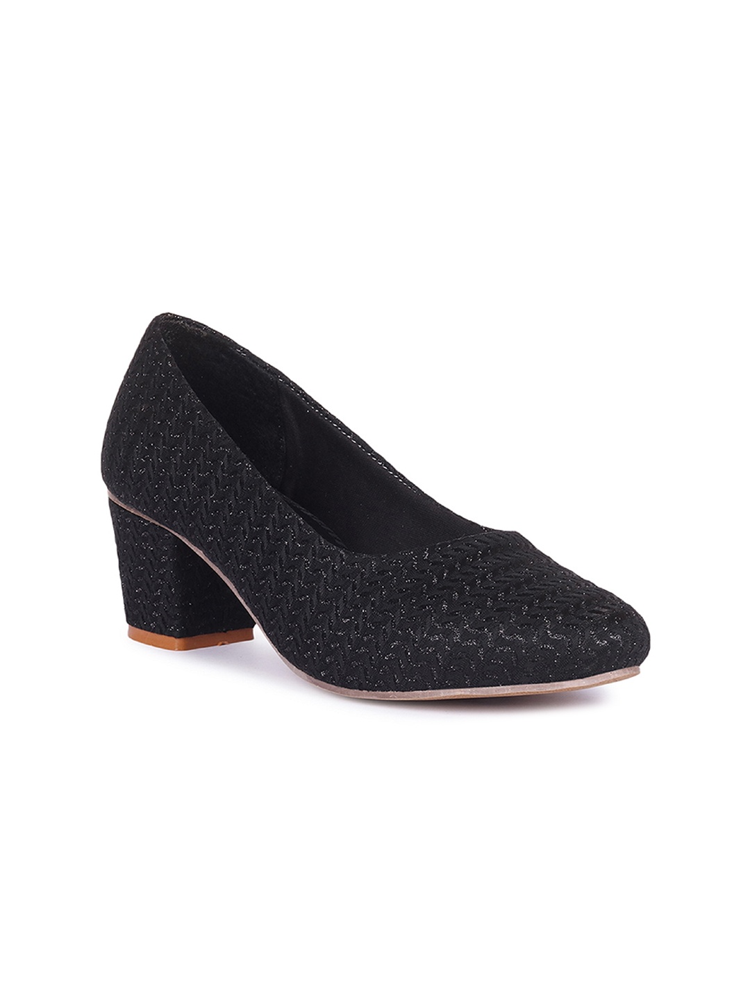 

FASHIMO Women Black Block Pumps