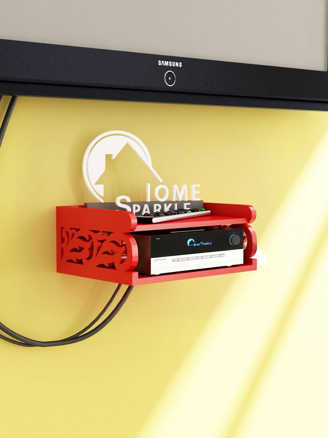 

Home Sparkle Red Set Top Box Holder