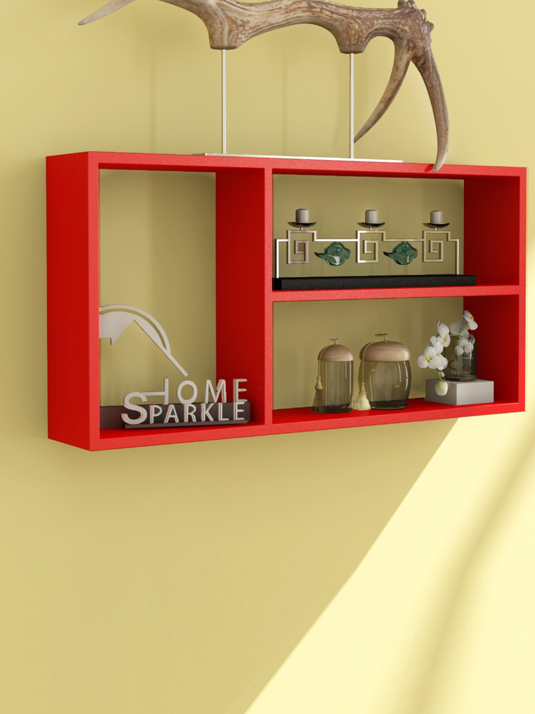 

Home Sparkle Red Wall Shelf