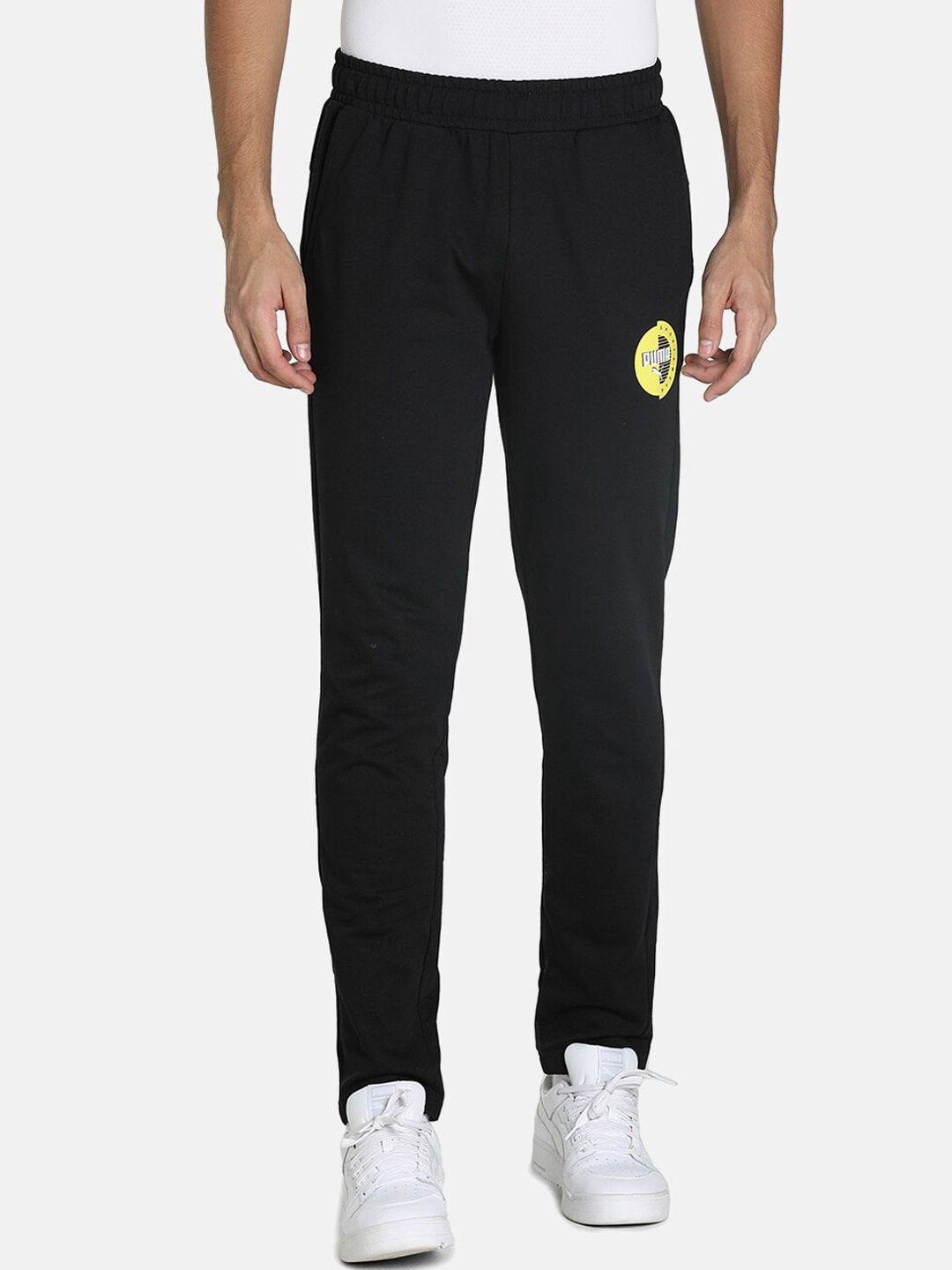 

Puma Men Black Graphic XVI Slim Fit Track Pants