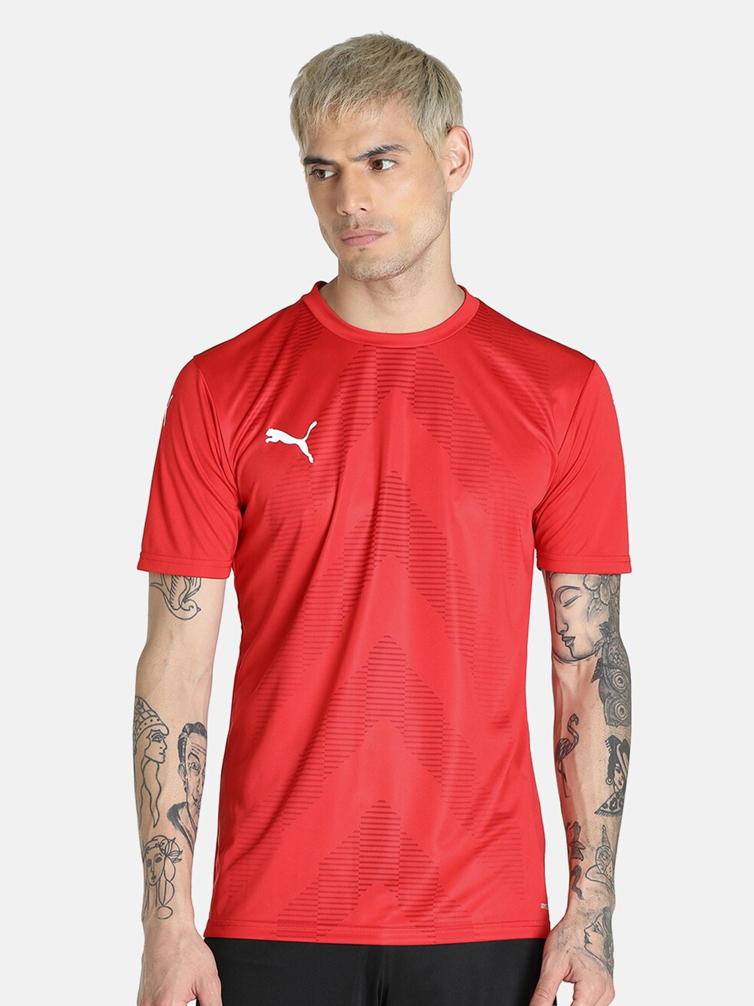 

Puma Men Red teamGLORY Men's Football Jersey T-shirt