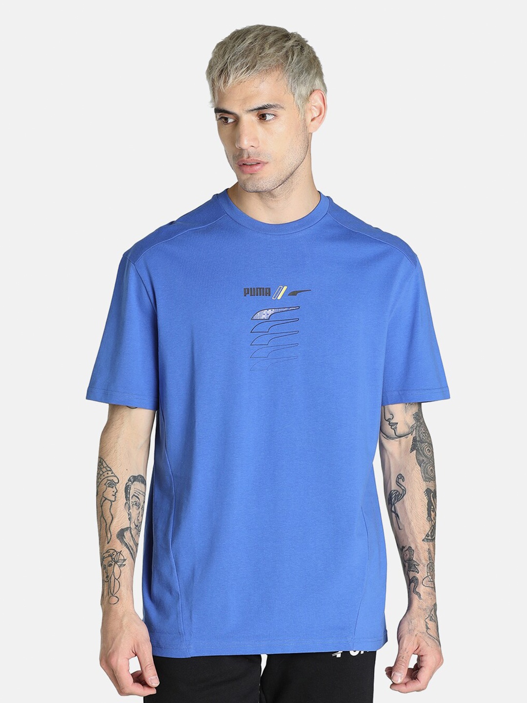 

Puma Men Blue RAD/CAL Graphic Outdoor T-shirt