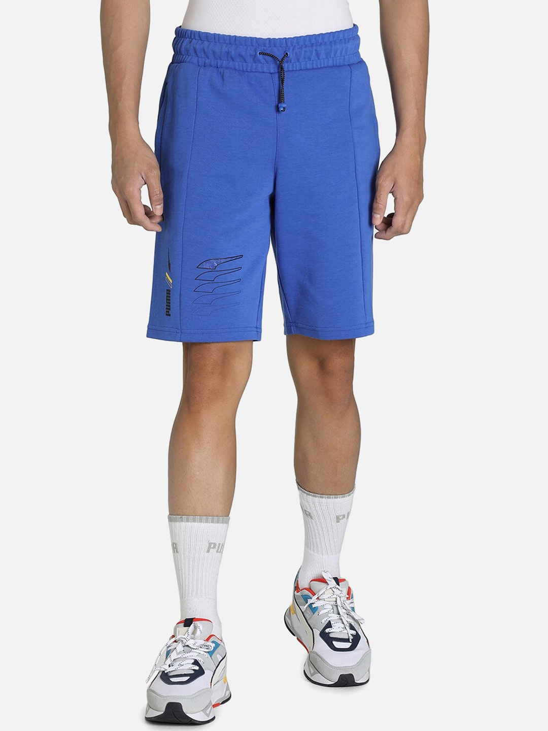 

Puma Men Blue Solid Shorts