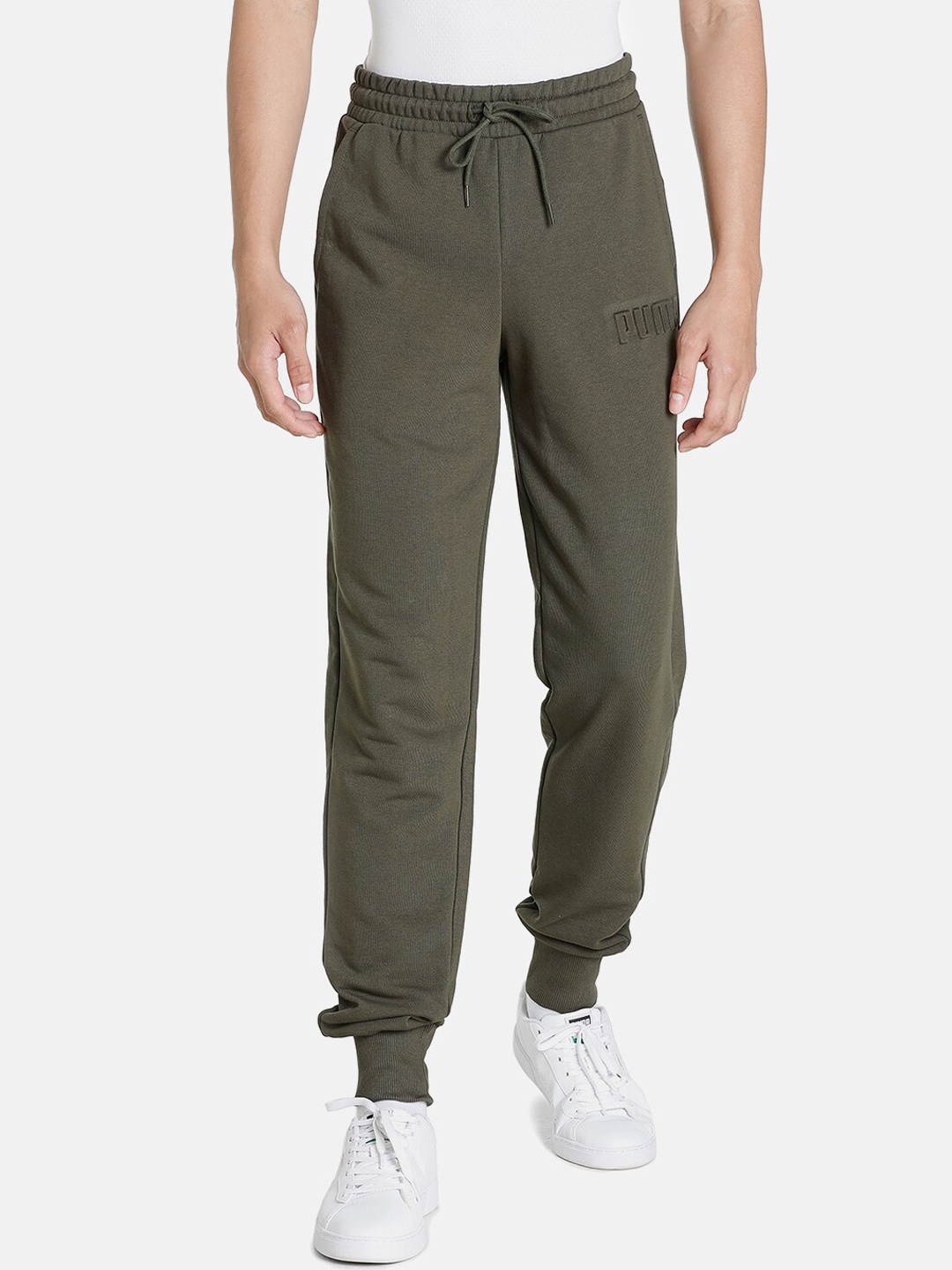 

Puma Men Olive Green Regular Fit Sports Joggers