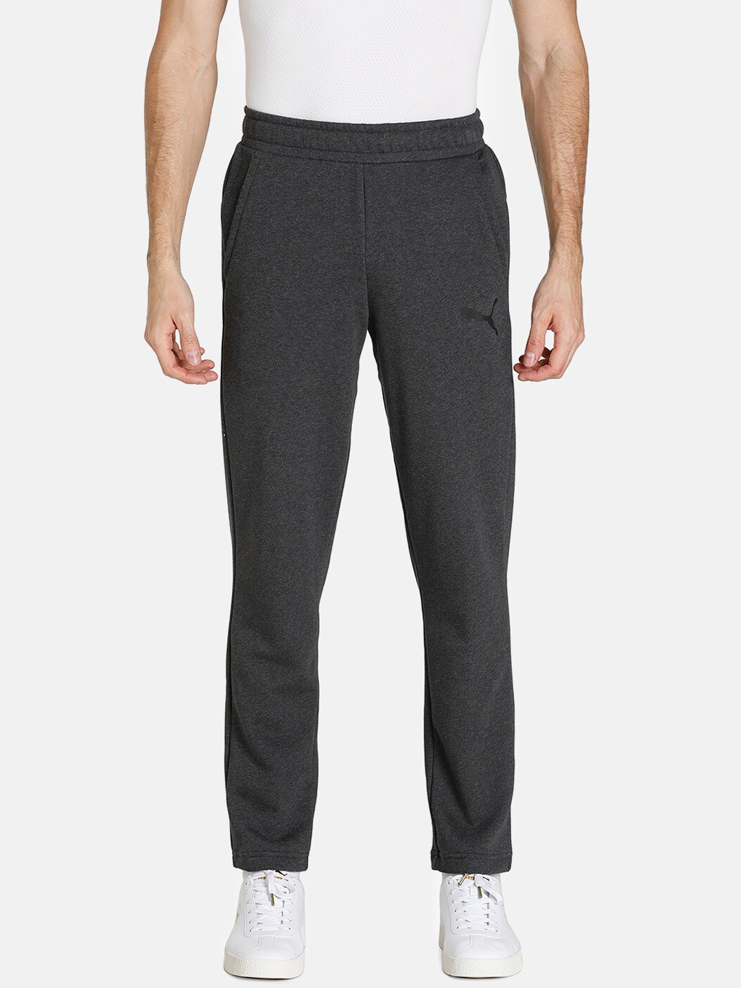 

Puma Men Charcoal Grey Knitted Regular Fit Sports Sweat Sustainable Pants