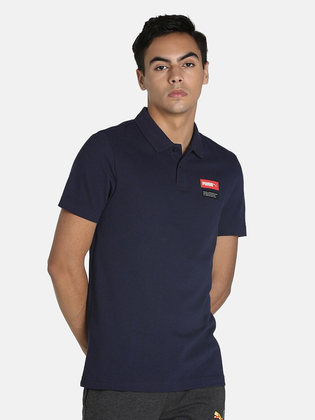 

Puma Slim Fit Cotton T-shirt, Blue