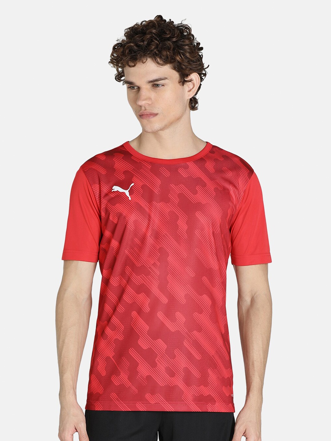 

Puma Men Red individualRISE Football T-shirt