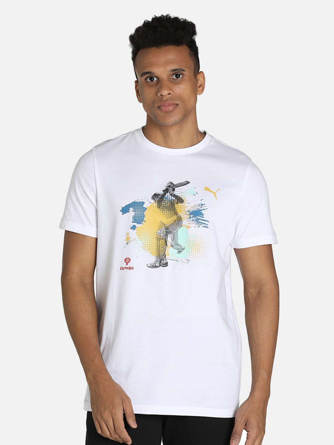

Puma Men White Printed T-shirt