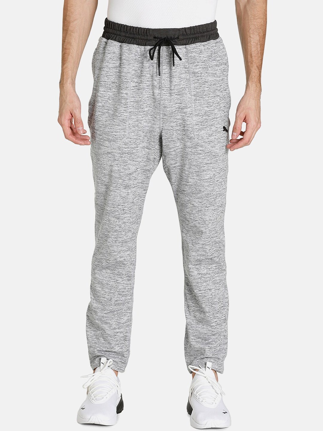 

Puma Men Grey Knitted Regular Fit Training Joggers