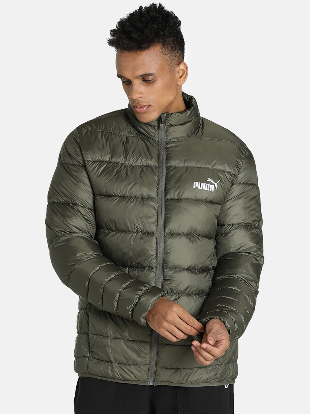 

Puma Men Green Padded Jacket