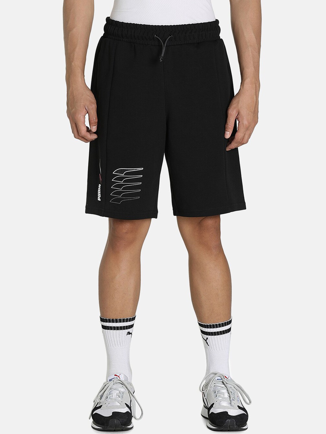 

Puma Men Regular Fit Sports Shorts, Black